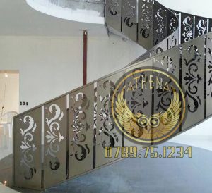 Cầu thang CNC top mẫu đẹp phổ biến 62